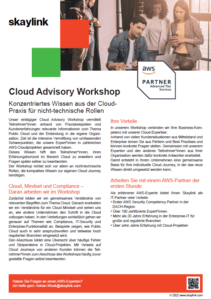 OnePager_AWS_Cloud Advisory Workshop